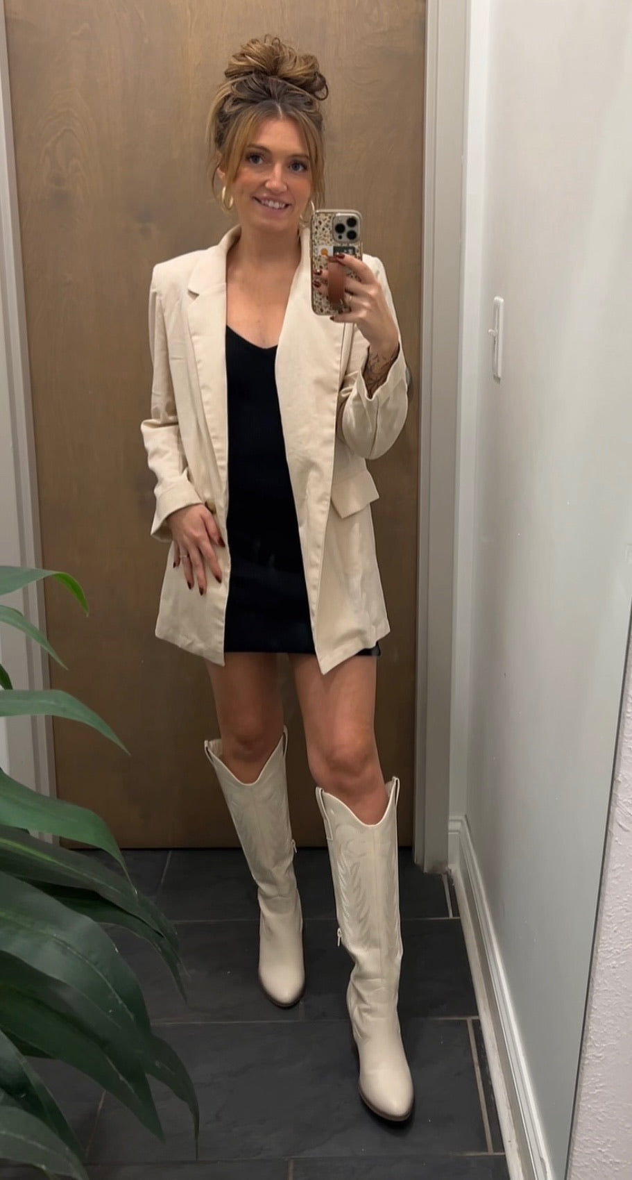 3/4 Cuff Sleeve Collard Blazer