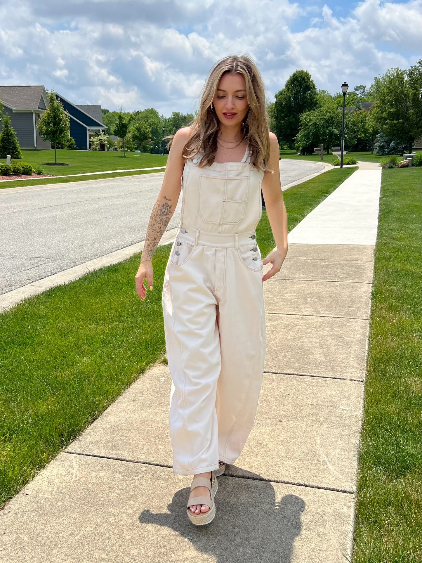 Barrel Denim Overalls