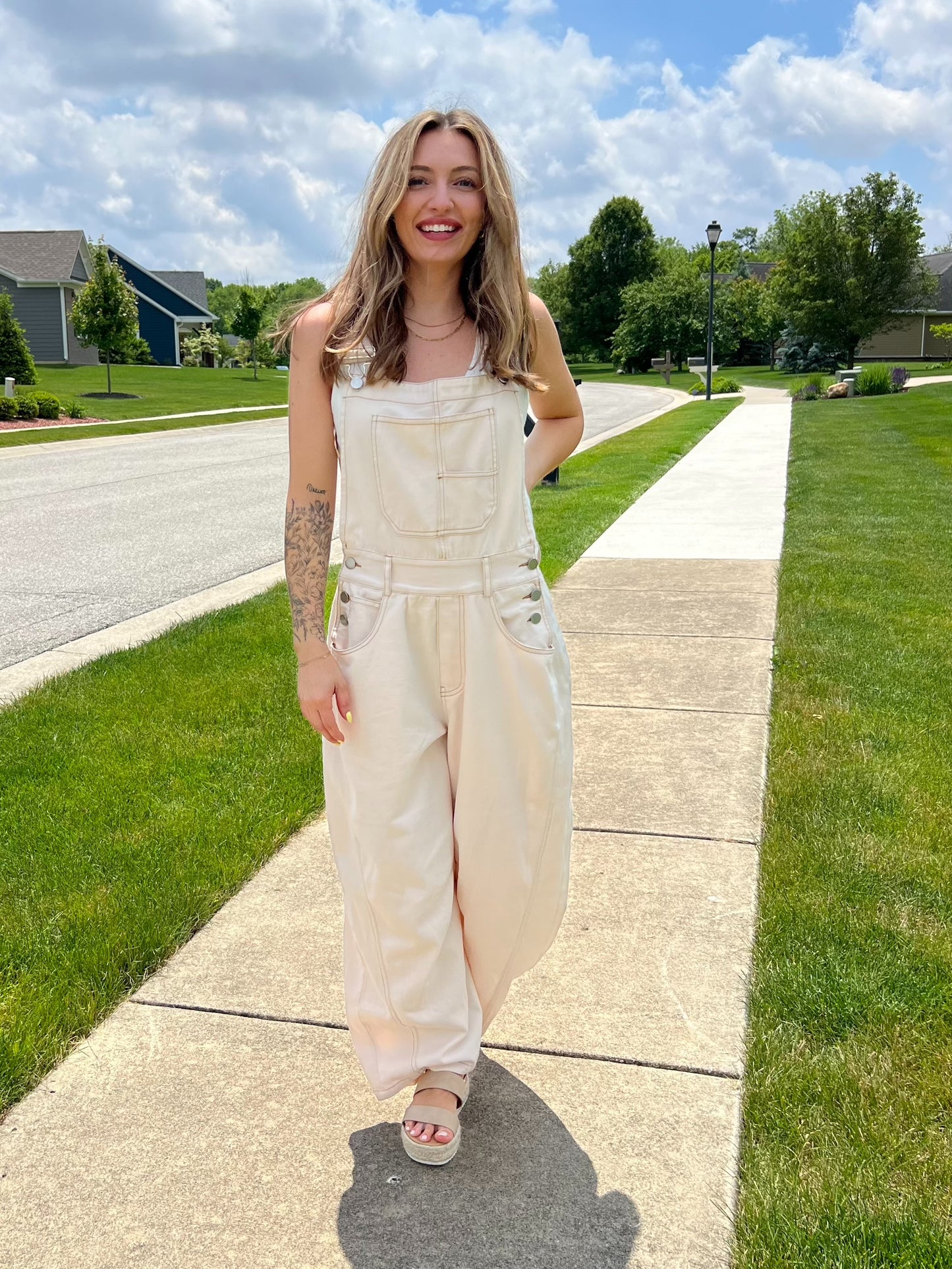 Barrel Denim Overalls