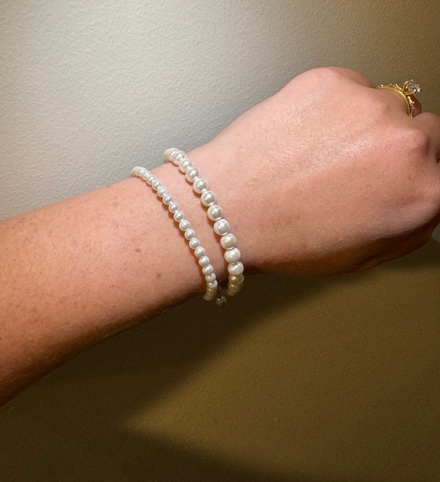 Adjustable Pearl Bracelet