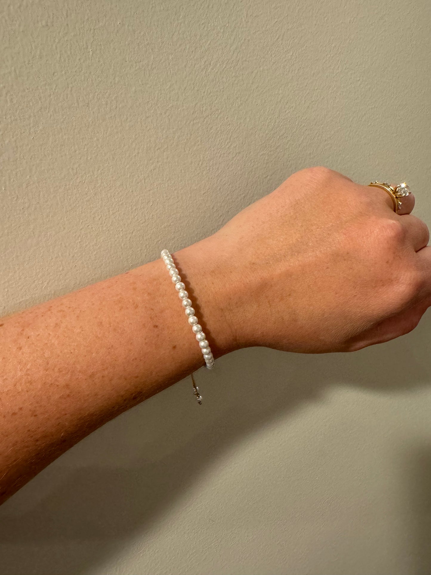 Adjustable Pearl Bracelet