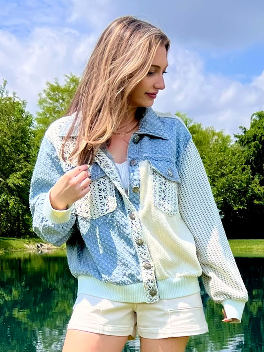 Denim Patchwork Jacket
